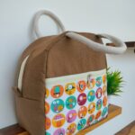 Thermal Lined Canvas Lunch Bag - Brown